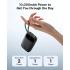 Baseus Qpow 3 Digital Display Power Bank with 2 Built-in USB-C Cables 10000mAh 45W Cosmic - Black